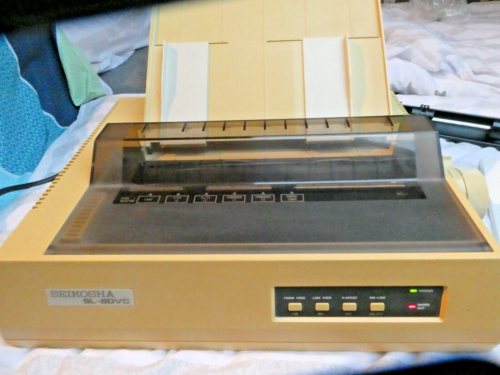 Nadeldrucker Seikosha SL 80 VC für Commodore C 64 Punktmatrixdrucker 24 Nadeln - Bild 1 von 8