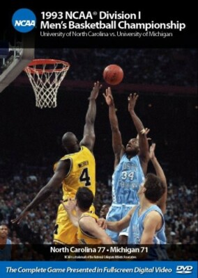 DVD 1993 NCAA Division 1 Men's Championship North Carolina Vs. Michigan NEW