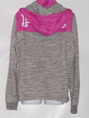 Victoria's Secret Pink Quarter-Zip Hoodie Dazzle/Heather Night Snow Medium (M) - Picture 2 of 3