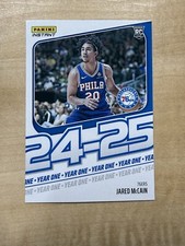 2024/25 NBA PANINI INSTANT YEAR ONE JARED MCCAIN PHILA 76ERS ROOKIE PR 613