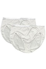 Vanity Fair 2-pack Illumination Hi-Cut Panty Star White/Star White