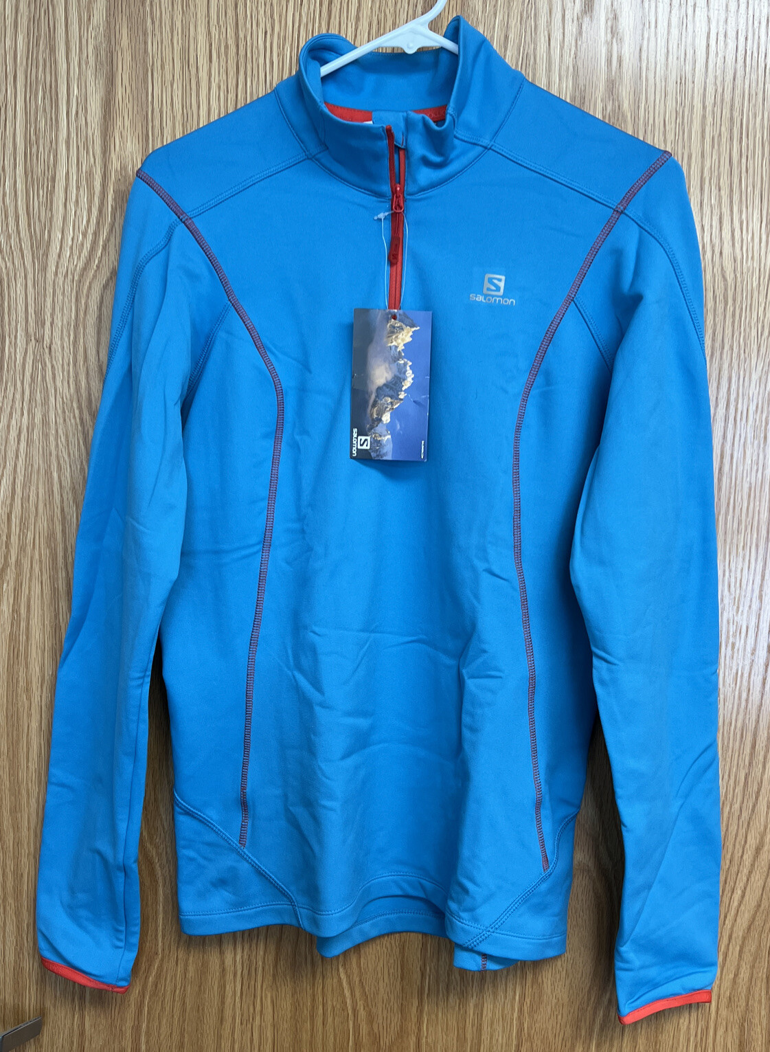Nuovo Salomon "Discovery 1 2 Zip Midlayer Jacket" Donna Medium Escursionismo Campeggio