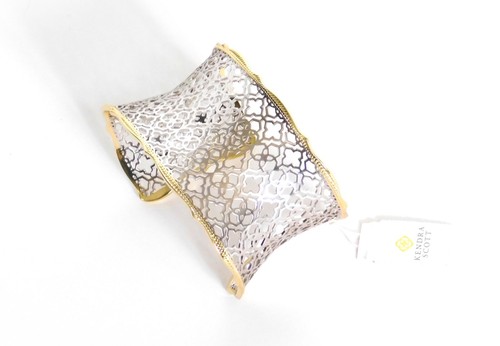 Kendra Scott Candice Gold Armreif Armband in Silber Filigran Mix