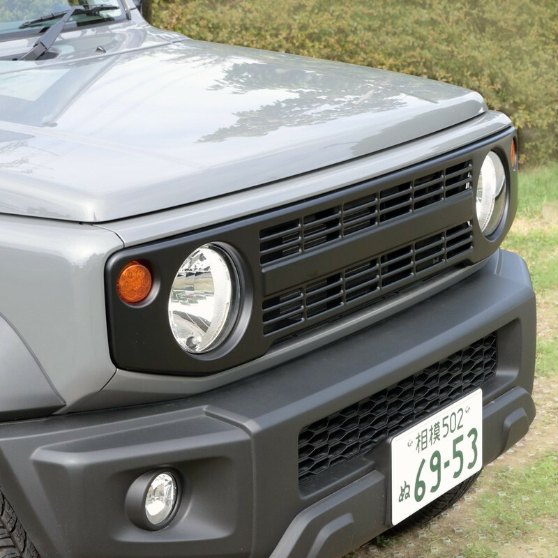 Jimny Vintage Iron Steel Grille Black APIO JB74 JB64 Sierra 2018