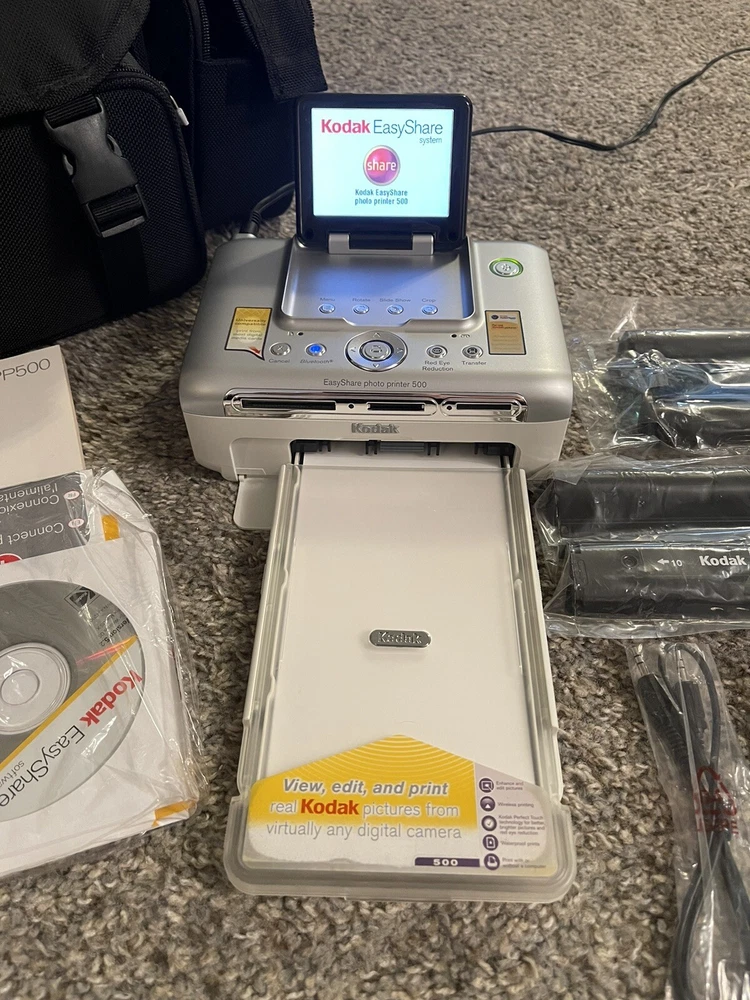 Kodak Easyshare Photo Printer 500 With Carrying Bag And Other￼ Accessories