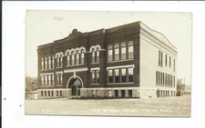 Real Photo Postcard Post Card Spring Valley Minnesota Minn Mn High School