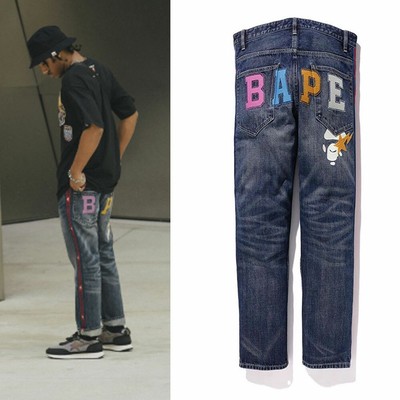 a bathing ape mens jeans