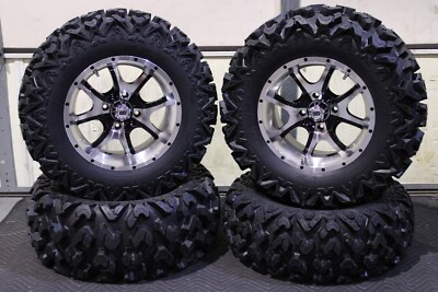 HONDA RUBICON 700 27'' RIP SAW RADIAL ATV TIRE 14'' COBRA M/B WHEEL KIT IRS1CA