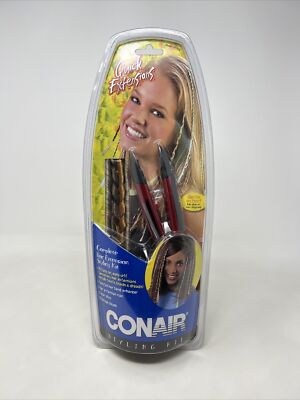 Conair Quick Extensions Hair Styling Kit Ponytail Band Storage Pouch
