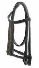 Spanische Trense mit Leder Fransenstirnband und Lederzügel Vaquero Zaum 005/105