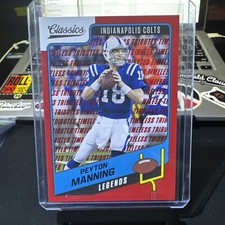 2021 Panini Classics - Legends Timeless Tributes Red #114 Peyton Manning /75