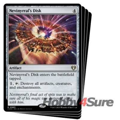Nevinyrral's Disk (commander Deck) X4 M/NM Magic MTG Commander Masters ...