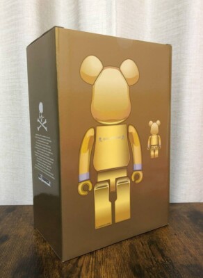 BE@RBRICK 400% & 100% MASTERMIND JAPAN GOLD MEDICOM TOY | eBay