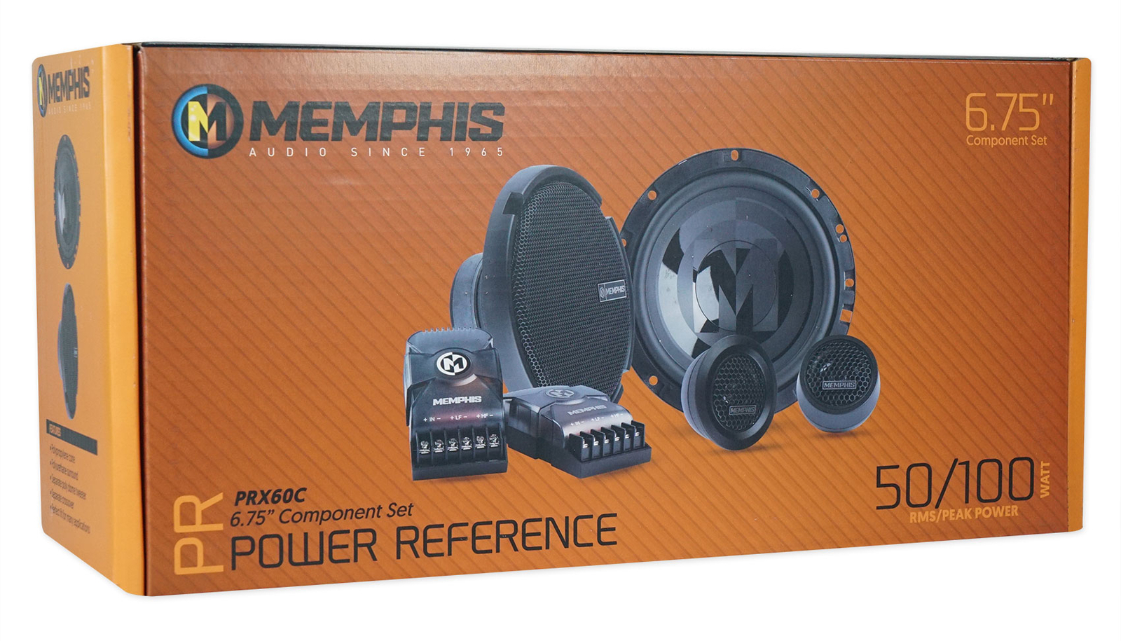 Компонентные автомобильные колонки Memphis Audio PRX60C 65 мощностью 100 Вт для кроссоверов