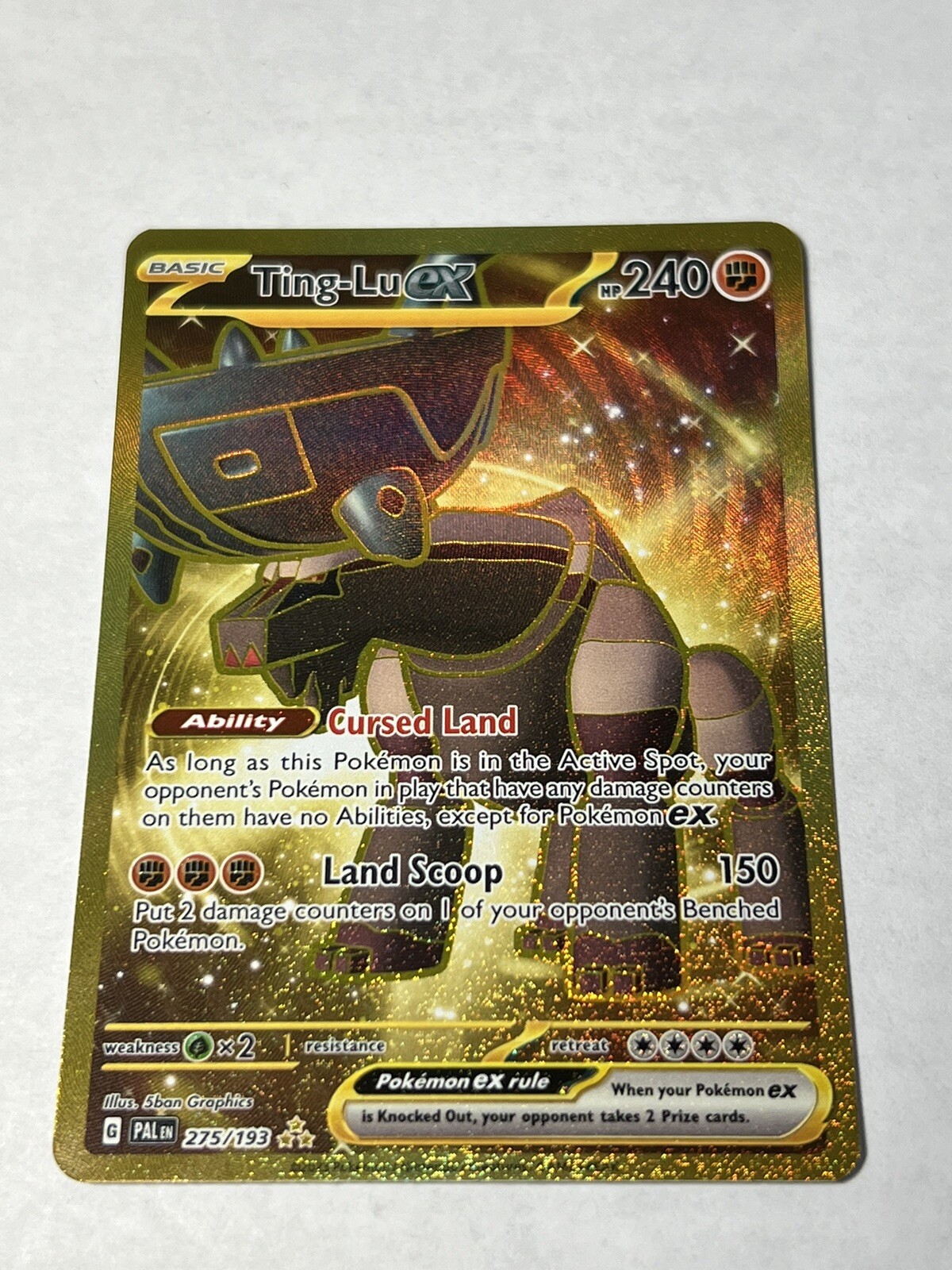 Pokémon TCG Ting-Lu ex Paldea Evolved 275/193 Holo Hyper Rare Near Mint NM