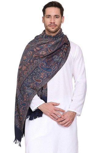 men printed stole