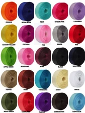 5 Yards Rolled up 7/8" GROSGRAIN Ribbon 100% Polyester Choose Color