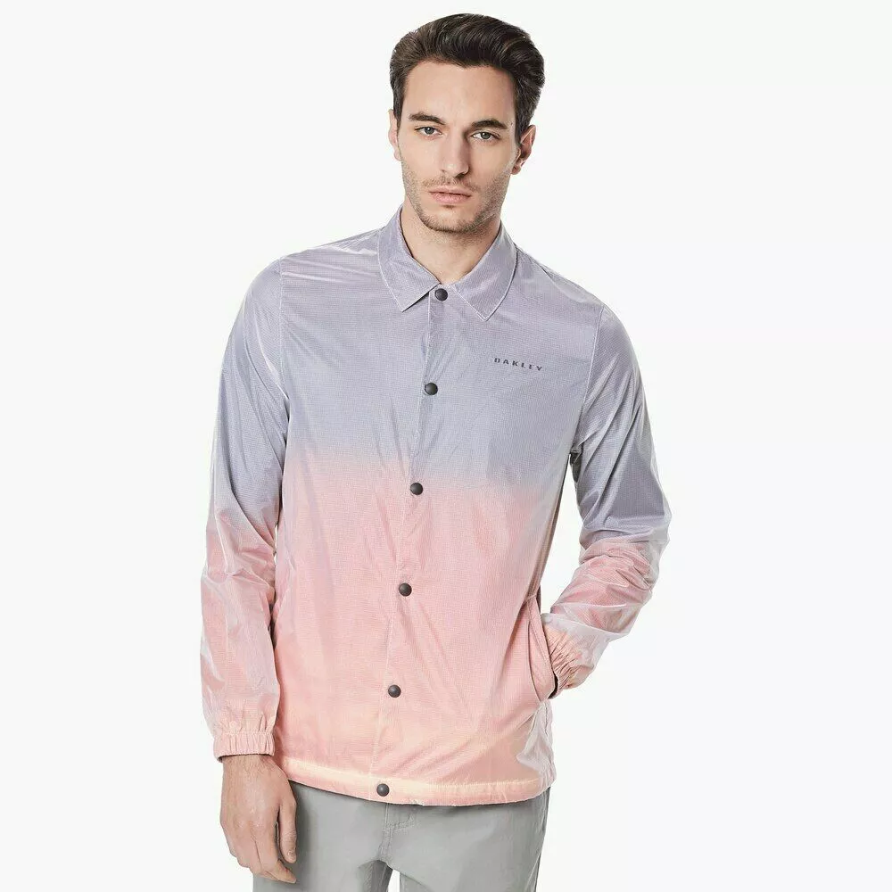 Men s Oakley Instacop Sunset Coaches Jacket White 412663 100 Size