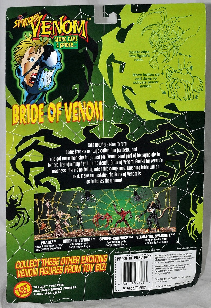 スパイダーマン　フィギュア　「BRIDE OF VENOM」 Spider-Man BRIDE OF VENOM action figure sealed Toy Biz 1997