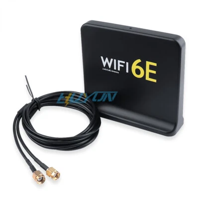 External tri-band SMA Intel AX210 wireless network card extension antenna WIFI6E - Image 1 of 4
