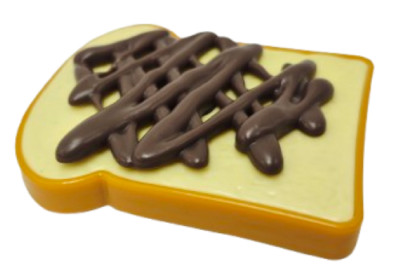 Play Food Slice Of Bread With Nutella