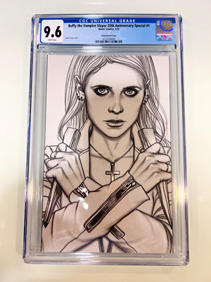Buffy Vampire Slayer 25th Anniversary 1:25 Frison Sketch Virgin Variant CGC 9.6