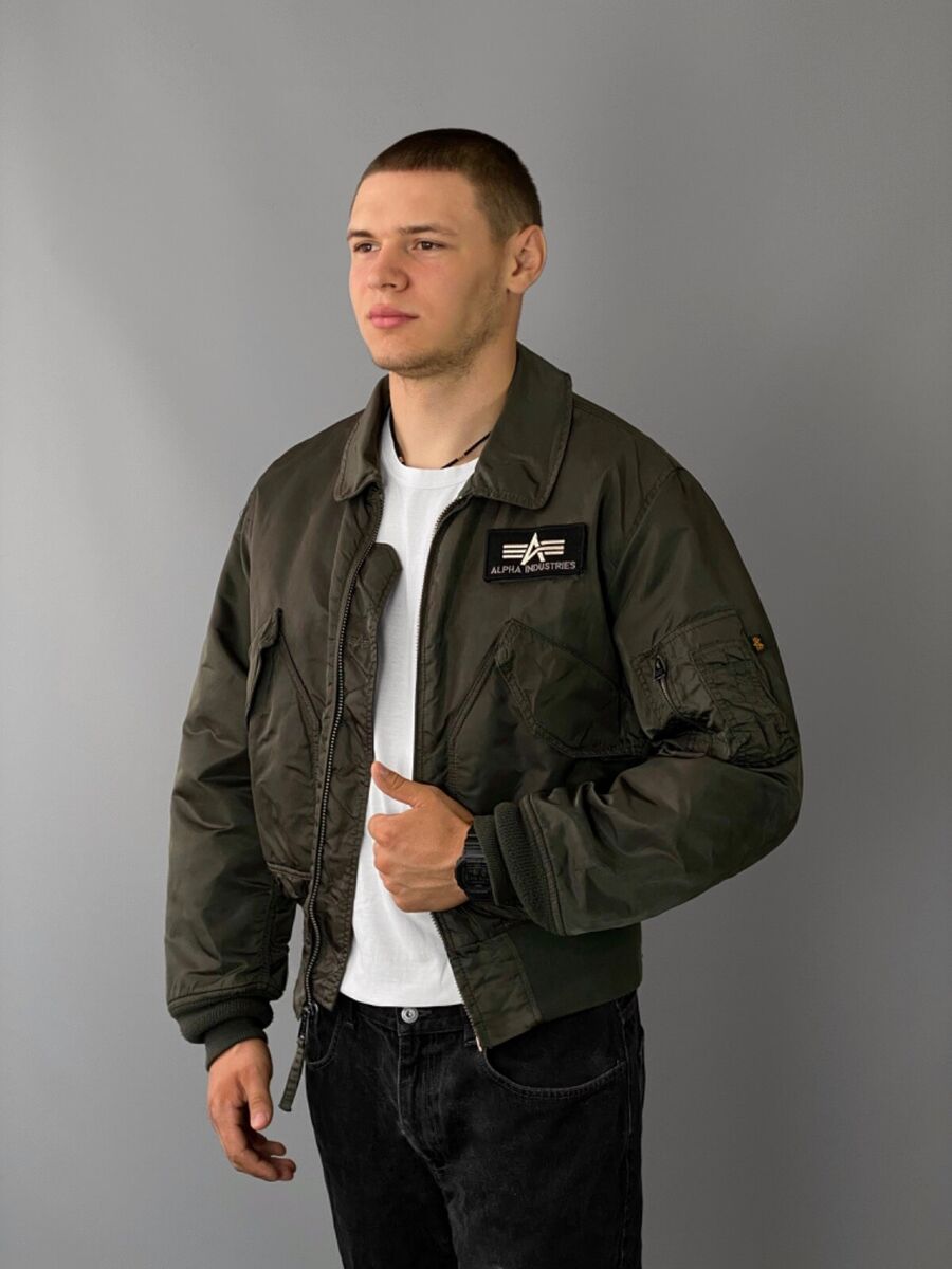 Vintage Alpha Industries CWU-45/P Aviator Bomber Jacket Size Vintage Alpha Industries CWU-45/P Aviator Bomber Jacket Size
