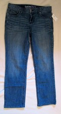 Gap Kids 1969 Straight leg stretch denim jeans Girl's 10 Adj waist  New