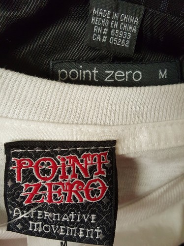Point Zero Mens Shirt Size M Medium Black White Blue Striped NEW - Picture 2 of 5