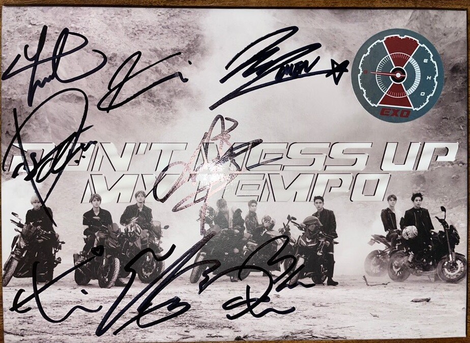 EXO 直筆サイン入りアルバム DON'T MESS UP MY TEMPO EXO [DON`T MESS UP MY TEMPO] Autographed Signed Promo Album | eBay