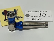 AMERICANPIPES(tm) HIGH QUALITY ANODIZED ALUMINUM/ METAL SMOKING PIPE MINI