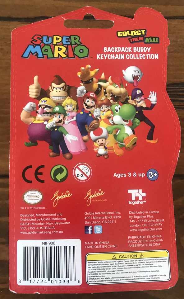 Mochila Super Mario Buddy Keychain Collection - super marionew OFICIAL NINTENDO Foto 2 de 2