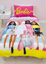 Barbie Duvet Bedding Set - Reversible - Single size Duvet cover and pillowcase 