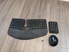 Microsoft Sculpt Ergonomic Keyboard Mouse  Numeric Pad-Set with USB Dongle