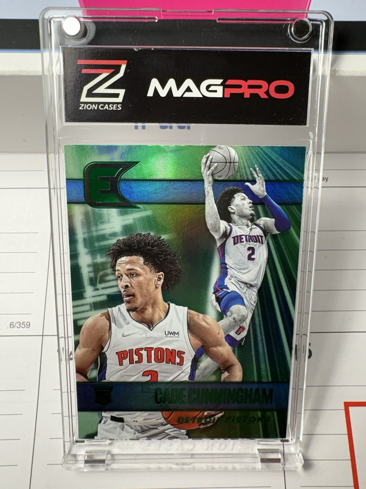 Cade Cunningham Panini Chronicles Essentials Fanatics Green Rookie #335