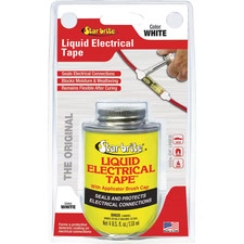 Liquid Electrical Tape White Waterproof Sealant 4oz Wire Terminal Repair