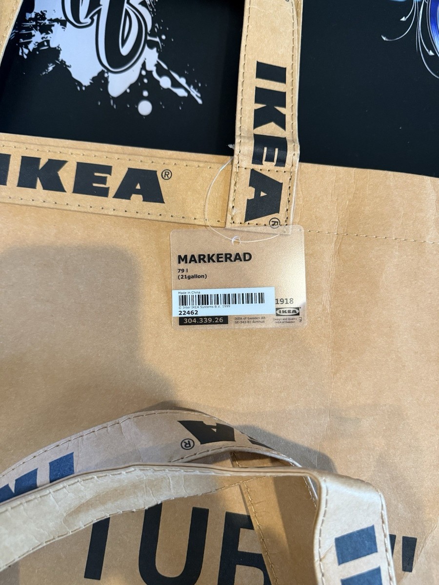 Set of 2 Virgil Abloh x Ikea Marker as Large Bag Tote Brand New | eBay