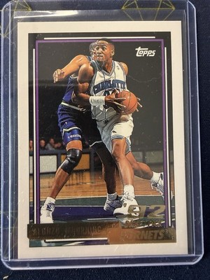 1992-93 Topps Gold Alonzo Mourning Rookie Draft Pick RC #393 Hornets HOF