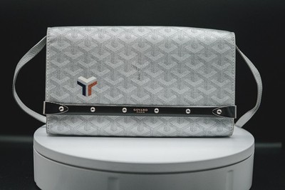 GOYARD MONTE CARLO PM SILVER CLUTCH CROSSBODY Limited Edion