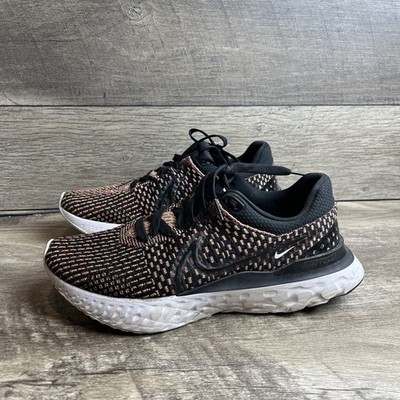 Nike React Infinity Run Flyknit 3 Black Multicolor Mens Shoe Size 9.5 DH5392-002