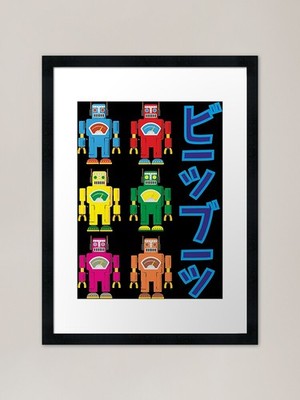 Beep Boop Gerahmter Kunstdruck Gerahmtes Wandbild Poster Leinwanddruck Bild