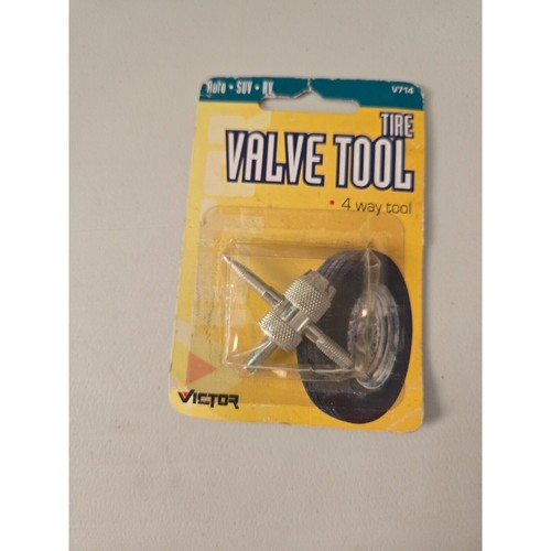 NEW! VICTOR 4-WAY TIRE VALVE TOOL, 00714-8