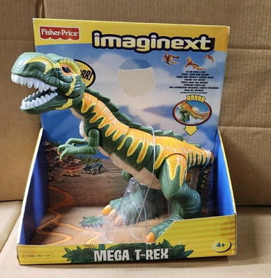 Imaginext Mega T-Rex Green Dinosaur Fisher Price Toy Figure