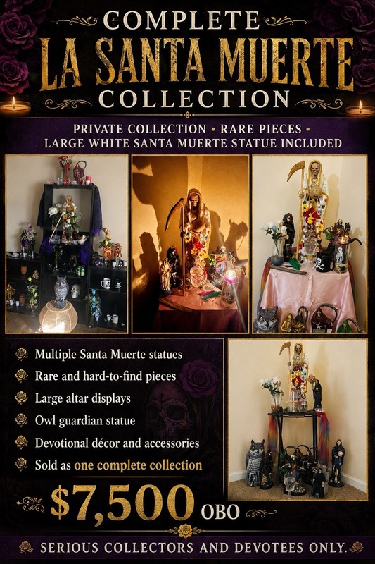 💀🌹 RARE LA SANTA MUERTE COLLECTION FOR SALE 🌹💀