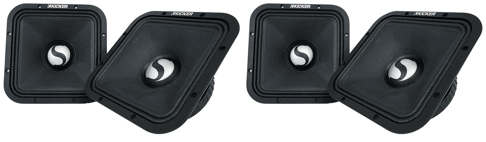 4 Квадратные автомобильные колонки среднего радиуса действия Kicker ST9MR серии 9 Street 4-омные 49ST9MR4 52890₽