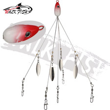 Umbrella Fishing Lure Rig 5 Arms Alabama Rig Head Swimming Bait Bass with Swivel
