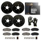 Front & Rear Drilled Slotted Rotors + Pads for Mitsubishi Outlander Sport RVR
