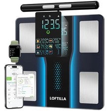 Smart Scale for Body Weight, 8-Electrode Bluetooth Bathroom Scale with BMI Body