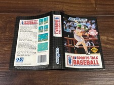 Sports Talk Baseball MLB Sega Genesis Box Case Insert Cover Art Only