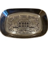 WILTON ARMETALE  Bless This House Keys & Trinkets Tray Perfect Housewarming Gift